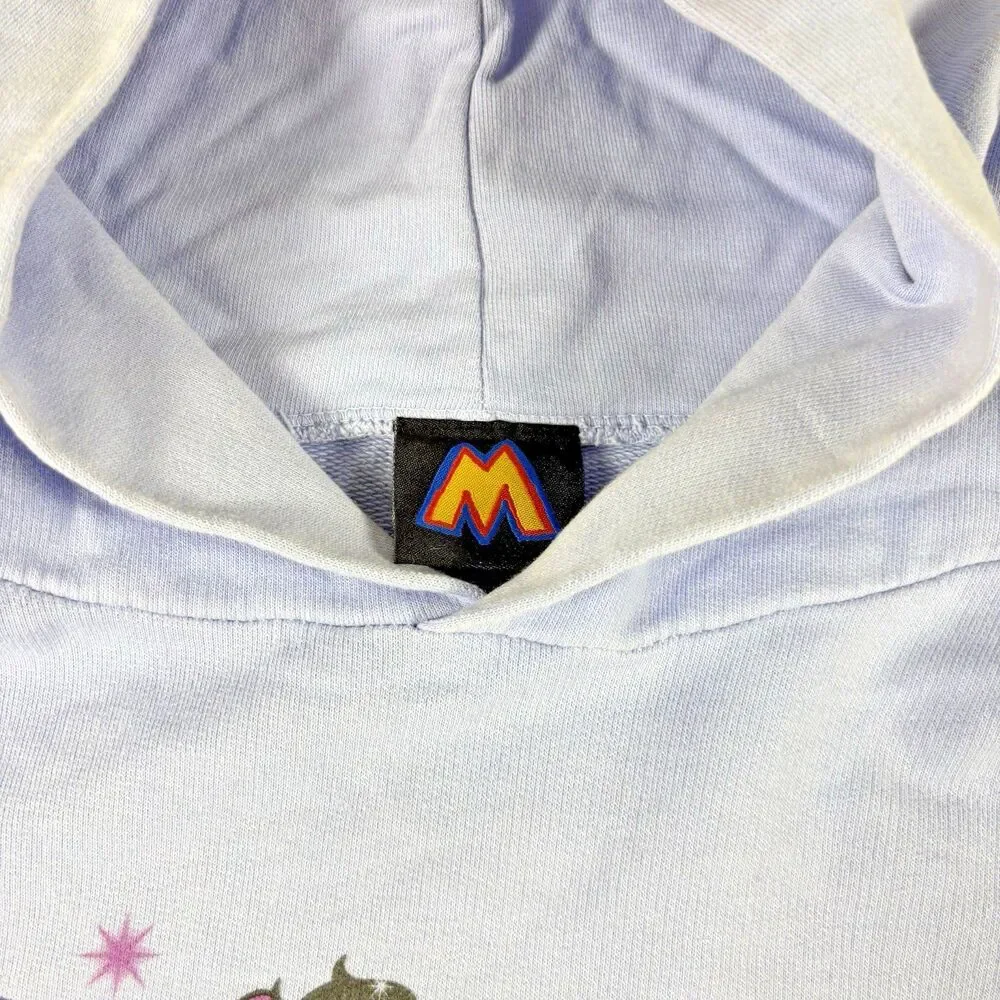 Mega Yacht Blue Purple Oversized Graphic Hoodie Sweatshirt 100% Cotton Womens OS